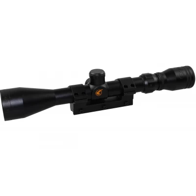 Highly recommended for medium range. Including integrated mount. - Specifications: - 1" telescopic sight - Magnification: From 3x to 9x range of magnification. -Objective diameter: -40 mm Features: - Scope integrated mounts. - Adjustable scope screws for precise adjustment. - Designed to achieve maximum precision and reliability in real situations.