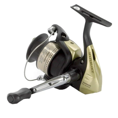 Shimano Hyperloop Spinning Reel The Hyperloop features classical styling along with high-tech features such as Super Stopper and Varispeed line lay. By turning the handle you can immediately appreciate the quality of the gears, and vibration is almost eliminated by Shimano’s Dyna Balance system. The Hyperloop also incorporates a Power Roller that keeps line twist to a minimum. Whereas the smaller models in this series are designed for all types of fishing such as spinning, float, feeder, or any other light to medium heavy styles, the large 6000 size is an ideal model for heavy duty spinning, bottom fishing or light surf casting. The Shimano Hyperloop is a great value reel that will provide long service with minimal issues. Some of the features found on the Shimano Hyperloop 2500 fishing reel are the same features that are found on more expensive Shimano fishing reels. Having Dyna-Balance, the Hyperloop doesn’t wobble around when winding, and the Aerowave feature ensures that the line lays properly and doesn’t leave the reel in clumps causing line knots. P3 epitomizes Shimano’s goals with this range of fishing reels-Power, Precision, and Performance. Power comes from the smooth and strong gears and drag, while Precision is demonstrated in the accurate line lay and tight tolerances, and Performance is the combination of all of the features found in the Shimano Hyperloop, showing these reels to be an excellent choice for those looking for a great value entry level fishing reel. With a fishing line capacity of 183m of 3kg line, the 2500 Shimano Hyperloop fishing reel is aimed at the lighter styles of fishing, fish such as bream, whiting, bass, and trout, perfect for those looking to wet a line with the family. And with the line already spooled, this reel is ready to go straight away.