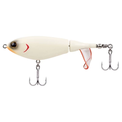 KUNSTAAS BERKLEY BHBCP90-BNE Whether you are a weekend warrior or a seasoned pro, this easy to use top water lure is designed to deliver explosive top water action. Chunk and Wind the BerkleyĀ® Choppo around cover and in open water for a serious waking action. The Choppo's durable tail propeller won't melt in your tackle box and the enhanced surface area provides more sound and spray. The precision balance of the bait ensures that it's action begins immediately and it swims straight at a variety of speeds. Description: Choppo 90, top water use designed for explosive action, 3 2/7'', sz 5 Fusion19 treble, Lure Size: 90mm Lure Weight: 90 (1/2 oz) Hook Size: 5 Swimming Depth: Topwater