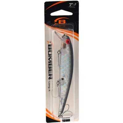 KUNSTAAS BOMBER B15APTB Bomber Long A fishing lures have a trademark tight wiggle and rolling movement that create a life-like swimming action. Bomber Long A minnow lures produce the same seductive action whether fished with a slow retrieve on top or at a faster trolling speed using a downrigger. Castable design Molded-in lip design gives added strength and true-running performance Treble hook