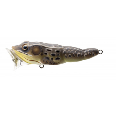 KUNSTAAS LIVE TARGET FGP75T502 FROG The Frog Popper is making waves, literally. Spitting and popping across the surface,the sound and surface commotion calls fish in from a distance. Seasoned anglers report an exceptional reaction when using the walk-the-dog technique.Fish it slow or fish it agressively.