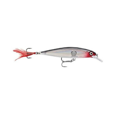 Wobbler Rapala Clackin Minnow CNM11-S is a slowly sinking bait with the classic game of a wounded fish. The body of the lure is made of plastic, equipped with a short transverse metal hollow tube with external plugs. Inside the tube, a metal ball freely moves, which, when jerking, strikes the stub walls, creating high-frequency sound vibrations that attract the predator. The case with a holographic coating, creating a visual effect unsurpassed in attractiveness, will undoubtedly cause increased interest among the inhabitants of the water element.