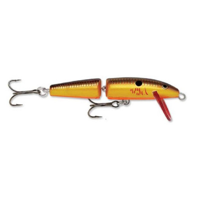 KUNSTAAS RAPALA J09 BCF The Rapala Jointed "baitfish in distress" gets the undivided attention of otherwise disinterested gamefish. This "broken-back" bait can be fished top-to-bottom. Swimming action at the slowest of speeds makes this bait the perfect choice after a cold front when fish are traditionally finicky and in a negative feeding mood.