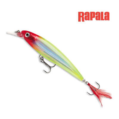 The X-Rap is "all about the action." It's the perfect size, shape and 3D illusion of a minnow. Prominent scales and lateral line on the fuselage capture and flash light like a beacon.
