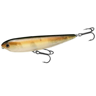 KUNSTAAS LUCKY CRAFT SAMMY 100 GHOST BROWN Walking the Dog" action can be difficult to achieve with some top water baits. SAMMY makes it easy. Combine its easy to achieve "Walk the Dog" action with the spitting action of a popper and SAMMY gives you unsurpassed top water performance. But that's not all. Add the bass calling, glass rattles and the ultra natural coloring to top water bait that can be cast a long distance, and SAMMY becomes a must for all tackle boxes! SAMMY has already accounted for victories at the various tournaments within the past three years.