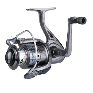 REEL SKP CONTENDER CONT30X (2) Update your fishing accessory collection with this Shakespeare Contender 30 Spinning Reel Clam Package. It has three ball bearings for smooth turning, an oversized magna bail wire for additional durability and an on/off anti-reverse function for your convenience. This Ported spool lightweight Shakespeare spinning reel can be adjusted so that left and right-handed users can use it. It is a nice addition to any avid angler's collection. Shakespeare Contender Spinning Fishing Reel: 3 ball bearings plus a one-way clutch, instant anti-reverse bearing Ported spool for a lightweight reel Magna bail wire oversized for increased durability Left/right convertible handle On/off anti-reverse Shakespeare 30 contender fishing reel For avid fisherman Easy to use fishing reel