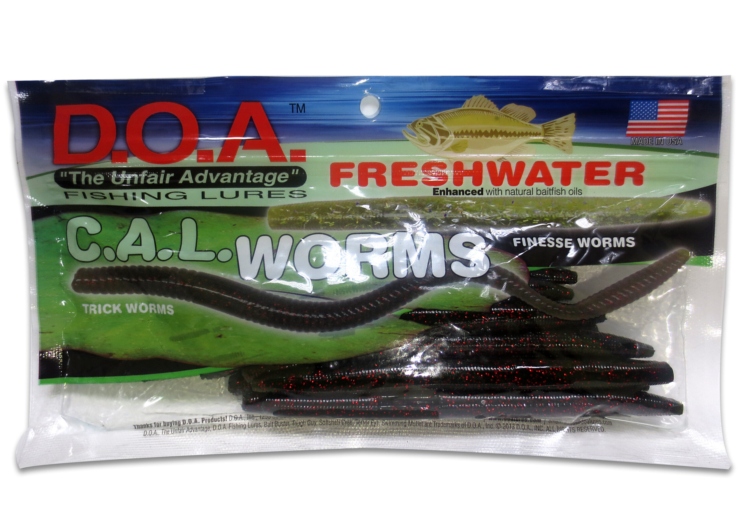 LURE D.O.A C.A.L. WORMS CALFW-F10-371 - Tomahawk