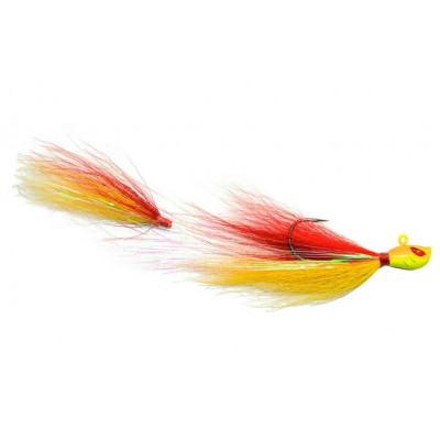 KUNSTAAS YARA KILLER JIG 17G 42 The Killer jig is manufactured with original Bucktail, reinforced 6/0 hook, has attractive colors and innovative design of both the jig head and 3D eyes. It was developed in partnership with renowned fisherman Eduardo Monteiro to be used in the most diverse fishing situations, especially on days when the fish is tricky, avoiding attacking surface baits. One of its differentials is the greater amount of bristles that guarantees more resistance to the attack of fish, especially with teething. The Killer jig can be worked both in the bottom and in the middle of the water.