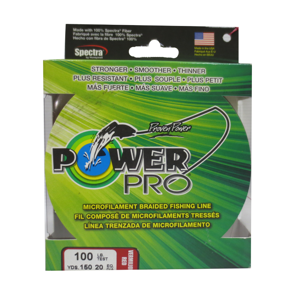 LINE POWER PRO 100LB 150Y RED - Tomahawk
