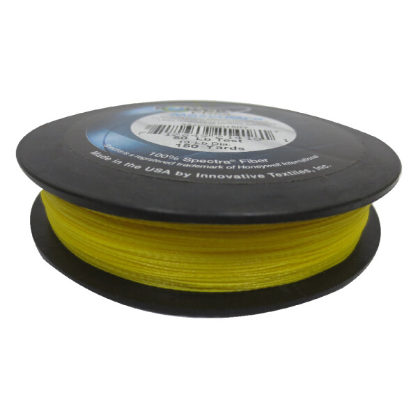 POWER PRO Spectra Fiber Braided Fishing Line, Hi-Vis Yellow, 150YD
