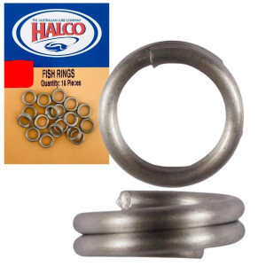 These Fish Rings from Halco are 70% stronger than traditional split rings eliminating the soft spots in some split rings. Making them very heavy duty and suited for hard hitting drag pulling fish.