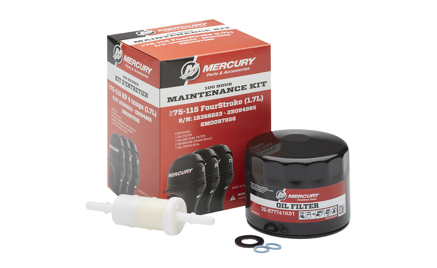 MERCURY MAINTANCE KIT 100 HRS 75-115 HP 4S (1.7L) - Tomahawk