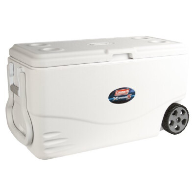 ICEBOX COLEMAN 100 QT WHITE WHEELED (3)