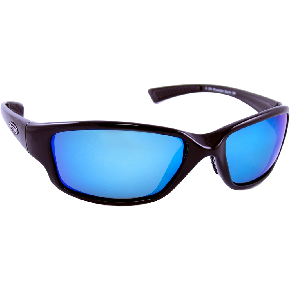 Sunglasses Black Frame / Blue Mirror Lens Polarized 1.0mm Sea Striker