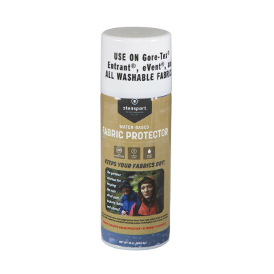 Only one treatment needed Dries odor free No U.V. brighteners Water beads up and runs off leaving fabric dry and breathable Protects your outdoor essentials from rain and water Net Weight: 10 OZ 2.5" L x 2.5" W x 7.75" H