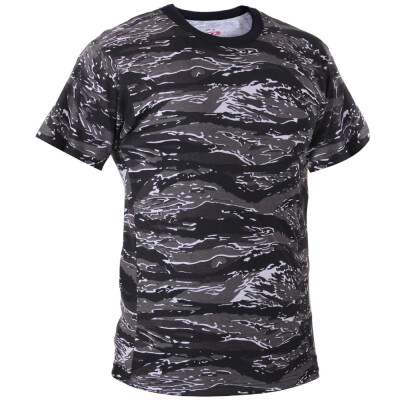 Rothco's Collection of Classic Tiger Stripe Camo T-Shirts Offers The Best Value In The Industry! From Military Use, Airsoft Teams And Everyday Fashion; These Shirts Are Worn By Everyone. Rothco's Tiger Stripe Camo -Shirts Feature A Poly/Cotton Blend And Tagless Label For Added Comfort.