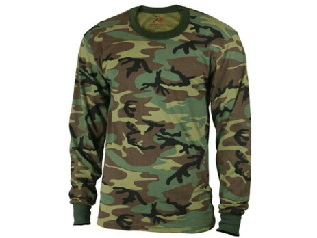 Designed for any occasion, you'll be comfortable and warm all day long in Rothco's Long Sleeve Vintage T-Shirt. Constructed from a soft cotton/polyester blend, this vintage washed woodland camouflage tee has a tagless for maximized comfort.
