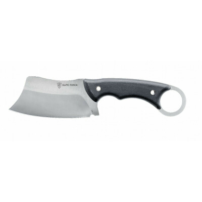 The EF713 is a fixed blade knife, which like a cleaver draws its strength from its weight and wide cutting edge of the blade. The center of gravity of this 235-gram knife lies right in the blade, making it ideal for demanding jobs. The solid tang ends in a ring to give it a solid shape and the texture of the grip fits well in the hand. Supplied with nylon sheath.