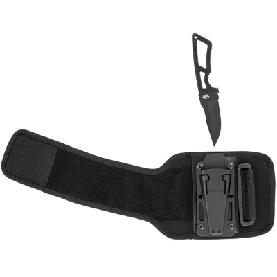 The Gerber Ghostrike fixed blade self defense knife comes with an ankle wrap to wear it in a concealed manner. The Ghostrike -30-001006, is full tang and made of USA 420HC steel. The handle is coated in a texturized rubber overmold to give you great gripping power. The ankle wrap is made of neoprene to give you a comfortable carry at all times.