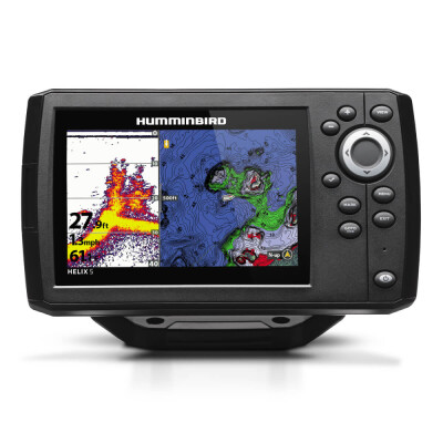 If fishing is in your DNA, there's no such thing as "too early" or "too far." High expectations go with the territory. The HELIXⓇ5 Series answers the call with an uncompromising, 5" widescreen display. This HELIX 5 CHIRP GPS G2 model features CHIRP Digital Sonar, GPS mapping, AutoChart Live, the new HumminbirdⓇbasemap, DualBeam PLUS and SwitchFire.