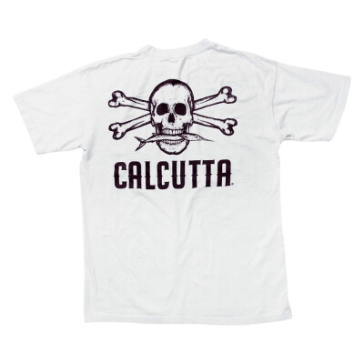 Calcutta Men's Original Logo Short Sleeve Tee with Pocket (White, Large) Calcutta T-Shirt Lg Wht Original Logo, CWL Calcutta Cwl T-shirt Large White Original Logo