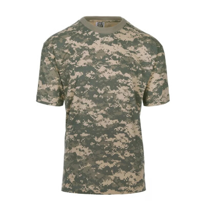 Top quality camouflage t-shirt with short sleeves and round neck. Made from 100% cotton