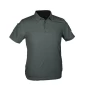 A short sleeve quickdry polo shirt with athletic fit. Breathable with hook and loop closure on upper arm to fix patches and small upper arm pockets with button.