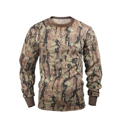 Rothco's Long Sleeve Camo T-shirts are offered in a cotton / polyester blend making them both comfortable and affordable. These shirts are perfect for screen printing.