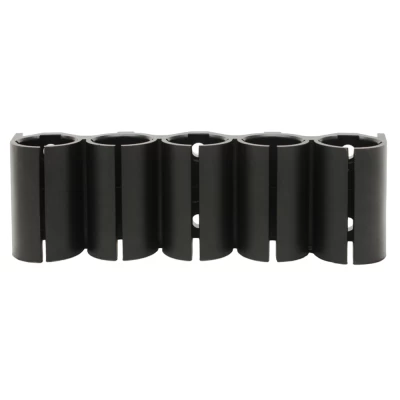 This Tactical Shot-shell Holder by Advanced Technology International (ATI) allows you to hold 5 additional 12 Gauge shotshells.