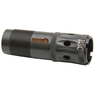 The Carlson's Choke Tube BuckShot Choke Tubes are just what you need to get ready for your hunting trip. The Carlson's Ported Buckshot Choke Tube is designed to give you tight patterns downrange with 00 & 000 buckshot. This choke is ported to reduce recoil and muzzle jump that tend to go hand in hand with these large loads. This choke features a constriction designed specifically to optimize patterns with large and small loads alike. This choke will extended about 1 inch out of the barrel and has a black finish. Machined out of 17-4 heat treated material this choke can be used with Lead, Steel, and Hevi-Shot loads. The Carlson's Choke cannot be used with any Steel Shot larger than BB or with any Steel shot faster than 1550 FPS.