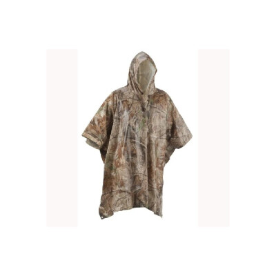 Put this light weight durable poncho on when the weather gets a little wet in seconds and remain hard to see when in the brush.
