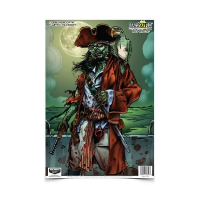 The Birchwood Casey Darkotic 12x18" Ship Wreck Target is ideal for recreational target shooting or to improve your aim. It offers a heavy tagboard construction and dark zombie themed designes. It features intense white splatter so you can see your shot from far away.