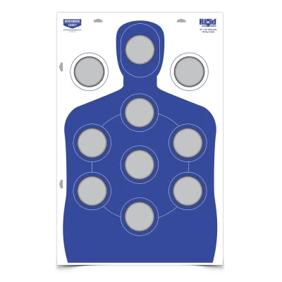 Rigid silhouettes are made of heavy corrugated cardboard. The 10-Clay Holder Silhouette has die-cut holes that fit standard-size clay birds.37601 - 23" x 35" Silhouette - 10-Clay Holder, Single