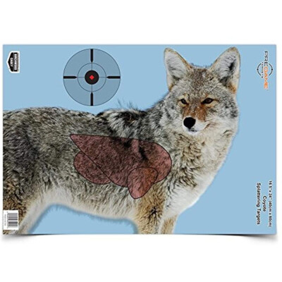 Vital Point Coyote Target is great for finding the vital organs and zeroing your rifle before your next hunting adventure. The high visibility vitals area is easily seen from your shooting position. 3 target sheets per pack.
