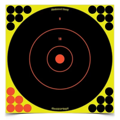 Hits explode in a ring of color for instant feedback 12 adhesive repair dots per sheet Easy-application adhesive back makes targets easy to put up For indoor or outdoor use