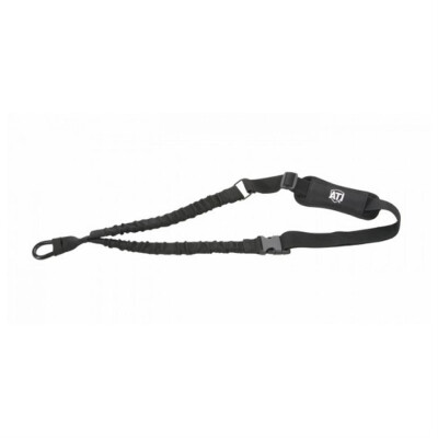 ATI® Single Point Sling. Maximum comfort and mobility for your tactical rifle. A close quarters must-have, allowing easy movement inside tight spaces. Constructed of durable 1"w. nylon webbing with a non-slip shoulder pad for increased comfort. Quick-release buckle detaches the sling quickly. Mounts to your rifle with a nylon-wrapped industrial carabiner. Includes a limited lifetime ATI® Manufacturers warranty.