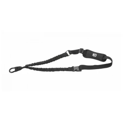 ATIĀ® Single Point Sling. Maximum comfort and mobility for your tactical rifle. A close quarters must-have, allowing easy movement inside tight spaces. Constructed of durable 1"w. nylon webbing with a non-slip shoulder pad for increased comfort. Quick-release buckle detaches the sling quickly. Mounts to your rifle with a nylon-wrapped industrial carabiner. Includes a limited lifetime ATIĀ® Manufacturers warranty.