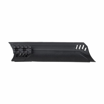 Forearm with two Weaver slats. Manufactured by ATI (USA). Designed for installation on pump-action guns Remington 870, Winchester 1300 and Mossberg 500/535/590/835. MR-135 Weaver slats allow you to place lights, LCU and other attachments on the forearm. Material - impact-resistant plastic. Attention! The forearm is not suitable for installation on the Maverick 88. When installed on a Mossberg 500, make sure that your gun has a forearm tube length of 6 1/2"-6 3/4" (about 17.5 cm). The ATI forearm is not intended for 7 5/8"-7 3/4" (about 20 cm) long tube guns.