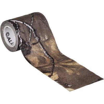Cloth Camo Tape: Realtree Edge Durable cloth material Conceals Easy to apply 10 ft roll, 2 in wide Made in the USA Included components: Hunting Blinds & Treestands Camouflage Materials Sport type: Hunting