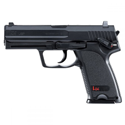 Co2 powered BB guns are great fun for plinking and target shooting. Check out this HK USP air pistol. It holds 22 rounds in a heavyweight Mag that also houses the Co2 cylinder that powers this BB pistol. It has an ambidextrous Mag release, integrated accessory rail and realistic hammer movement. This is a great practice pistol for USP owners. For just pennies a shot you can shoot for hours.