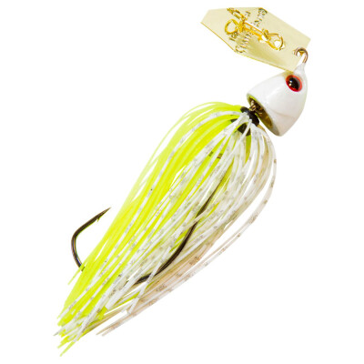 Boldly go where no bladed jig has gone before! A partnership between Z-Man and Freedom Tackle, this bait combines Z-Man's patented, industry-leading bladed swim jig design with Freedom's proprietary advanced interchangeable hook design. Unlike other ChatterBait models, the ChatterBait Freedom bladed swim jig allows for easy weedless rigging with a variety of soft plastic trailers, as well as more lifelike movement of the skirt and trailer thanks to its swinging hook design. Like other Freedom products, the bait is easily customizable, and hooks can be changed quickly and simply to provide the perfect match for various trailers and fishing scenarios.