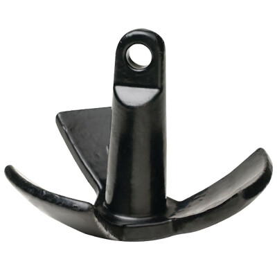 This Seachoice river anchor features a highly effective design that ensures the anchor penetrates the lower surface better than standard mushroom anchors for the safest anchorage. This River Anchor is sturdy and durable, black vinyl coated iron construction and a large rope eye that makes it easy to securely fix the anchor line and includes a galvanized anchor shackle. This reliable anchor weighs 20 pounds. Seachoice is committed to offering quality marine accessories and OEM spare parts to satisfy fishing, boating and water sports enthusiasts worldwide. Seachoice is run by and by boaters, offering a wide range of products while remaining affordable.