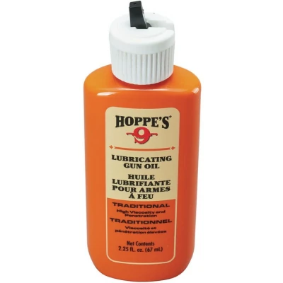 Hoppe's Traditional Lubricating Oil is high-viscosity oil that has been refined to perfection. It is extra-long lasting and does not harden or gum up. We created this to be the perfect oil to use after cleaning a firearm bore with Hoppe's Tradition No. 9 Gun Bore Cleaner by ensuring it neutrilizes the cleaner and leaves behind an even coat of lubrication for lasting aprotection. Features: High-viscosity oil refined to perfection Extra-long lasting Does not harden or gum up Great to use with Hoppe's No. 9 Gun Bore Cleaner Neutralizes Hoppe's No. 9 Gun Bore Cleaner