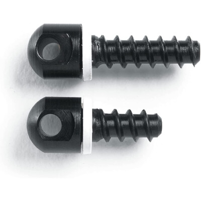 Set of one each of 1/2" wood screw forend base and 3/4" rear wood screw base with white spacers only.