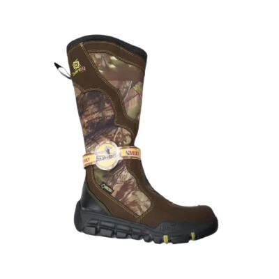Hunt in a snake boot that protects you from snake bites and keeps your feet dry. Get the Rocky Low Country Waterproof Snake Boot in Mossy Oak Break-Up Country camouflage.