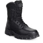 These hard-wearing Rocky® Alpha Force Waterproof Public Service Black Boots are made with black full-grain leather and 1000-denier nylon fabric. Rocky Alpha Force boots are tough work boots built to meet the job at hand. These lightweight, strong fabrics hold up even in the most extreme working conditions. These public service boots have been built with Rocky waterproof construction; this creates a barrier that is guaranteed to keep water out, so your feet will remain completely dry. The Air-Port™ footbed is made from polyurethane and absorbs shock, but always reverts back to its earliest shape. The cushion footbed specifically targets your heel and metatarsal ridge, giving you support and comfort. This boot features a non-marking RigiTrac™ outsole that provides oil and slip resistance. A side zipper makes it easy to get these boots on and off quickly. Whether you’re looking for durable black work boots, tactical boots, a great pair of waterproof boots or superior law enforcement boots… These Rocky Alpha Force boots are the right choice to help you get the job done!