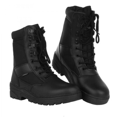 This classic SNIPER boot is particularly suitable for longer wearing times. The surface of the boot is made from a mix of leather and nylon. The profile outsole and the 8-hole lacing of the SNIPER boot ensure a secure hold in use, the padded collar supports a high level of comfort. Material: 75% leather and 25% nylon with Thinsulate insert (heat-insulating non-woven fabric).