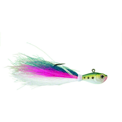 The Prime Bucktail Jig is not like any other jig on the market. The unique shape of the head and placement of the eyelet help bring this lure to life. With bulging eyes, holographic finish, and blazing color, it puts fish at your mercy. The uniqueness of this bait is that it doesn't fall or hang straight down like other bucktails. It glides through the water, almost swimming along. When jigged, its body stays almost parallel to the bottom maintaining a very natural appearance. Like all SPRO products, Prime Bucktail Jigs are made with durable, super sharp Gamakatsu hooks. Once you fish it, you'll know why SPRO is the shape of things to come.